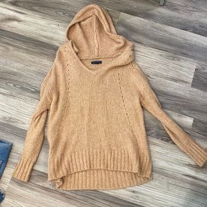 American Eagle Mustard Sweater with Hood